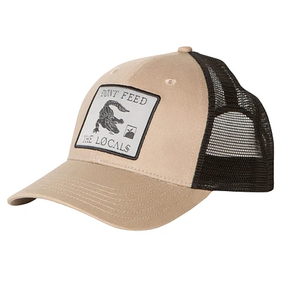 Casquette réglable Flomotion Tan/Noir Local OG Trucker pour hommes