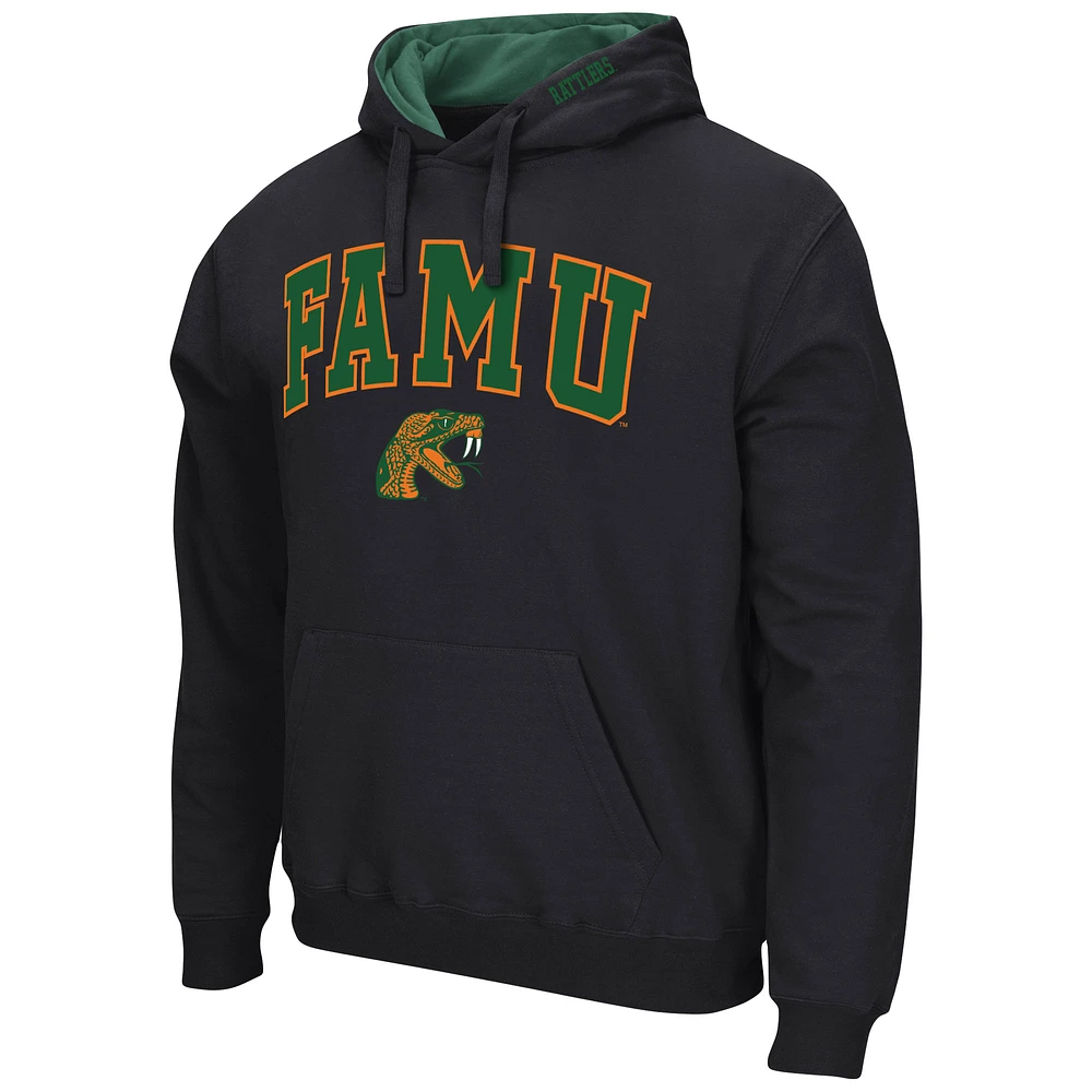 Men's Colosseum Black Florida A&M Rattlers Isle Pullover Hoodie