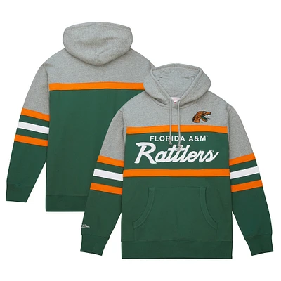 Sweat à capuche vert Mitchell & Ness Florida A&M Rattlers Head Coach pour hommes