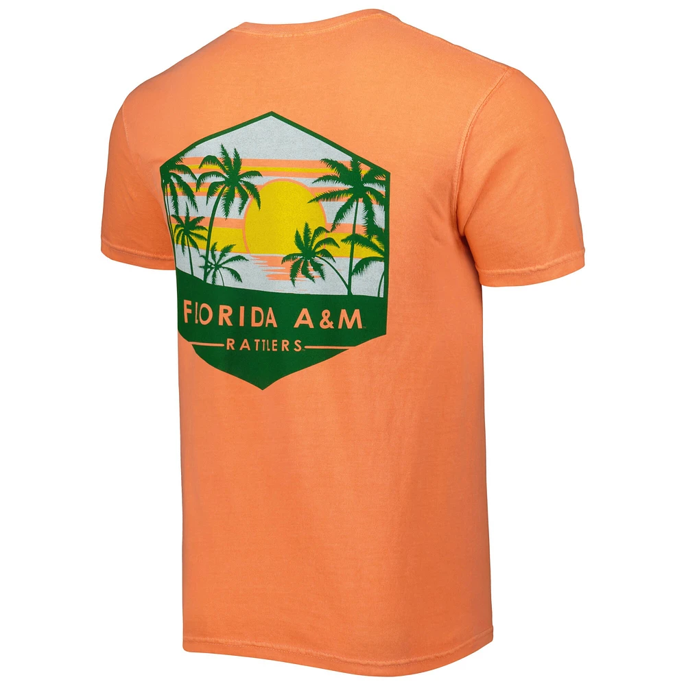 Men's Orange Florida A&M Rattlers Landscape Shield T-Shirt