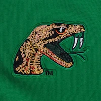 Women's Pro Standard Green Florida A&M Rattlers Game Day Sequin Full-Zip Hooded Jacket