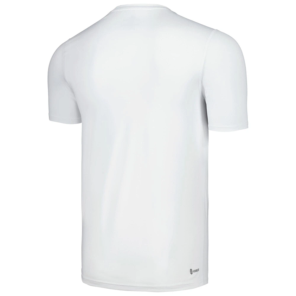 T-shirt blanc adidas Florida Atlantic Owls Basketball Creator pour hommes