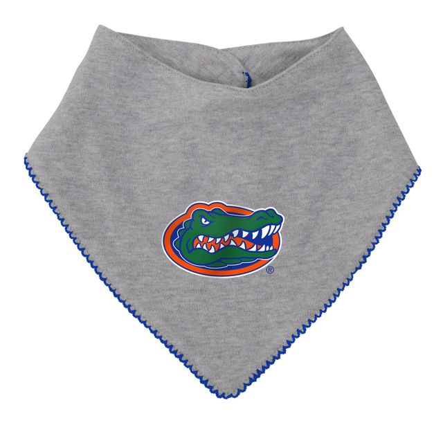 Filles nouveau-né et nourrisson Royal/Heather Grey Florida Gators All The Love Body Bavoir chaussons