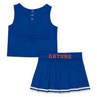 Girls Toddler Colosseum Royal Florida Gators Time For Recess Cheer Top & Skirt Set