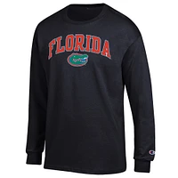 Men's Champion  Black Florida Gators Arch Over Logo Long Sleeve T-Shirt