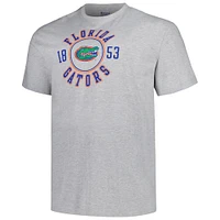 Men's Champion Heather Gray Florida Gators Big & Tall Circle Logo T-Shirt