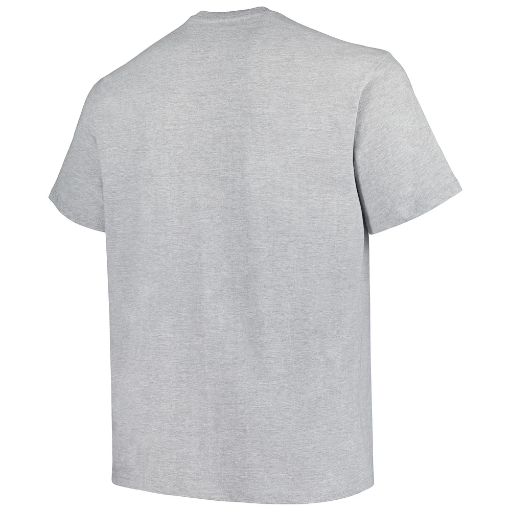 Men's Champion Heather Gray Florida Gators Big & Tall Circle Logo T-Shirt
