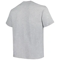 Men's Champion Heather Gray Florida Gators Big & Tall Circle Logo T-Shirt