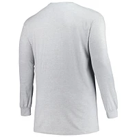 Men's Champion Heather Gray Florida Gators Big & Tall Mascot Long Sleeve T-Shirt