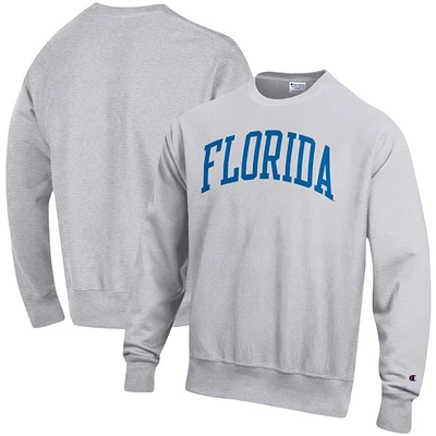 Champion Heathered Grey Florida Gators Big & Tall Reverse Weave Fleece Crewneck Sweatshirt à enfiler pour hommes