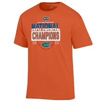 Men's Champion Orange Florida Gators 2025 NCAA Basketball National Champions T-Shirt