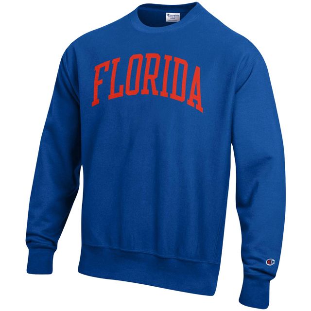 Champion Royal Florida Gators Big & Tall Reverse Weave Sweat-shirt à col rond en polaire pour homme