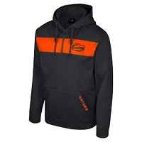 Men's Colosseum  Black Florida Gators Quarter-Zip Hoodie