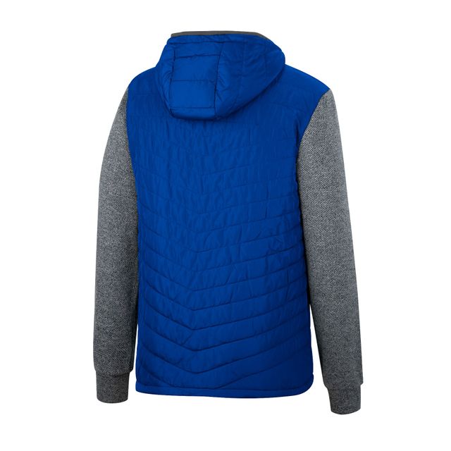 Sweat à capuche zippé Colosseum Royal/Charcoal Florida Gators Course Herringbone pour homme