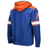 Men's Colosseum Royal Florida Gators Big & Tall Hockey Lace-Up Pullover Hoodie