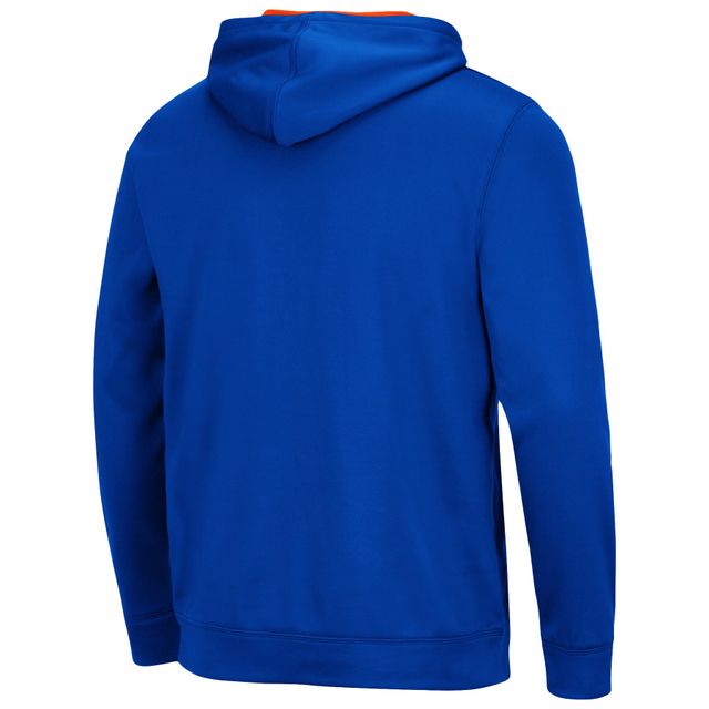 Sweat à capuche Colosseum Royal Florida Gators Slash Stack 2.0 pour hommes