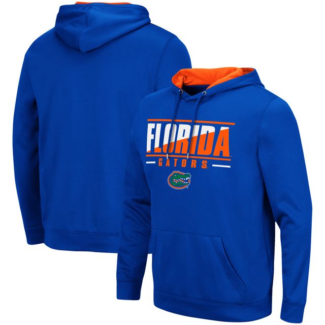 Sweat à capuche Colosseum Royal Florida Gators Slash Stack 2.0 pour hommes