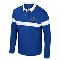 Men's Colosseum  Royal Florida Gators Too Cool For School Long Sleeve Polo