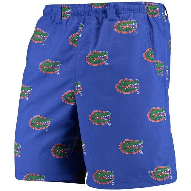 Columbia PFG Royal Florida Gators Backcast II Short hybride 8" Omni-Shade pour homme