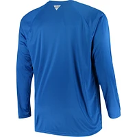 Men's Columbia Royal Florida Gators Big & Tall Terminal Tackle Long Sleeve Omni-Shade T-Shirt