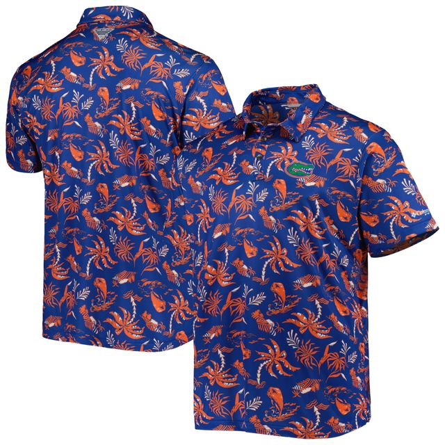 Polo omnicolore Columbia Royal Florida Gators Super Terminal Tackle pour homme