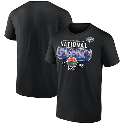 T-shirt noir Fanatics pour hommes, champions nationaux de basketball NCAA 2025, Florida Gators