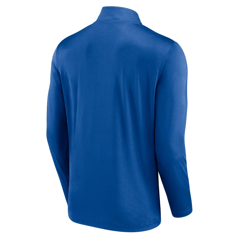 Men's Fanatics Royal Florida Gators Underdog Mindset Quarter-Zip Top