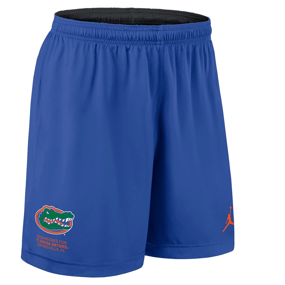 Men's Jordan Brand Black/Royal Florida Gators 2025 Sideline Reversible Performance Shorts