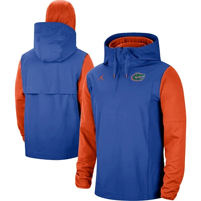 Jordan Brand - Veste à capuche zippée pour homme Florida Gators Sideline Player Royal/Orange