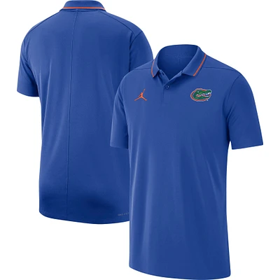 Polo de performance Jordan Brand Royal Florida Gators 2023 Coaches pour homme