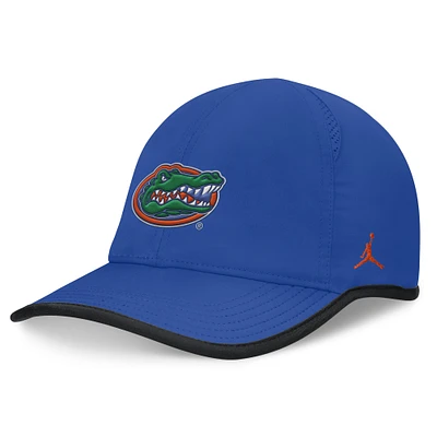 Casquette réglable légère et performante sur le terrain Jordan Brand Royal Florida Gators pour hommes