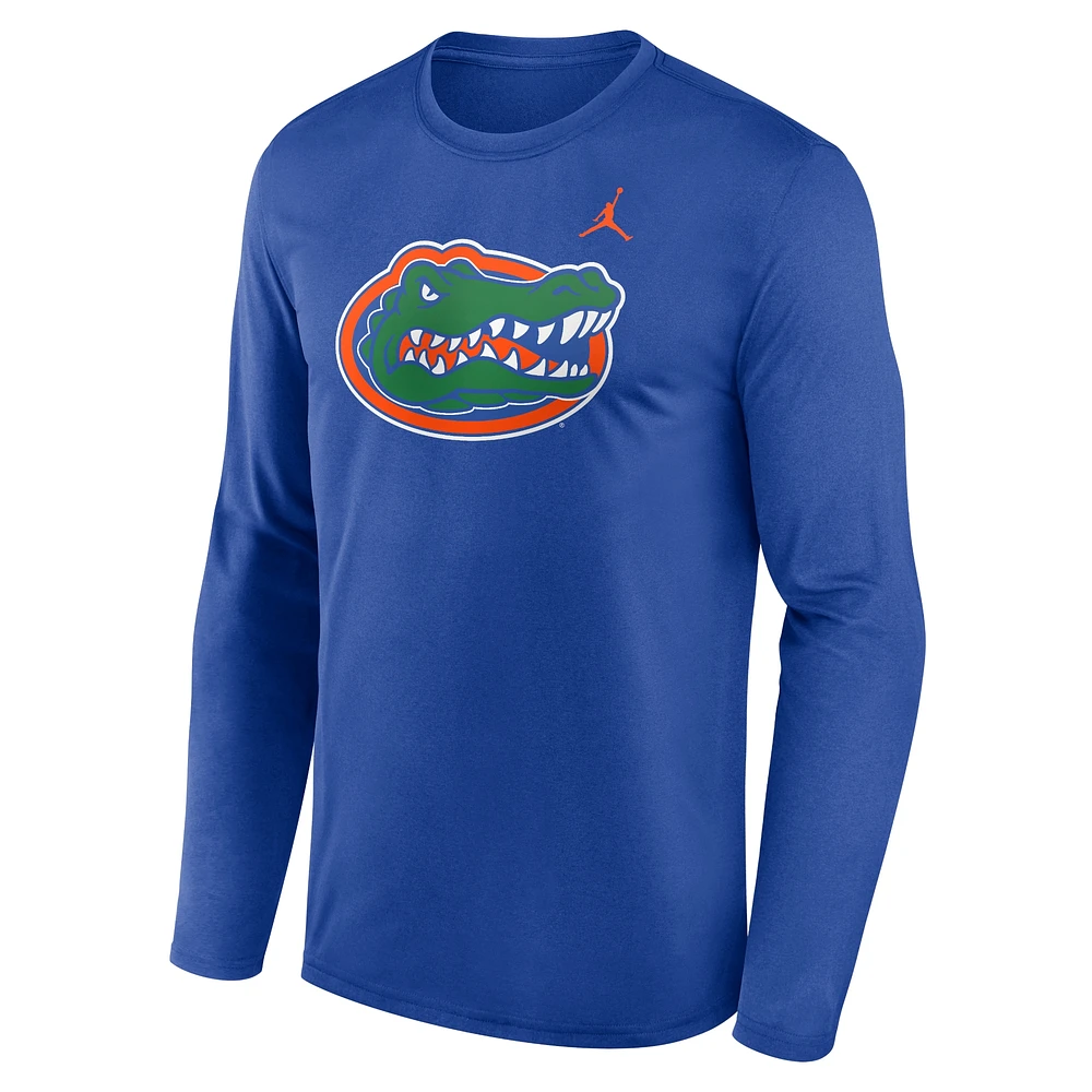 Men's Jordan Brand Royal Florida Gators Primetime Primary Legend Long Sleeve T-Shirt