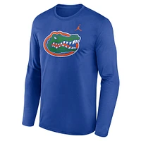 Men's Jordan Brand Royal Florida Gators Primetime Primary Legend Long Sleeve T-Shirt