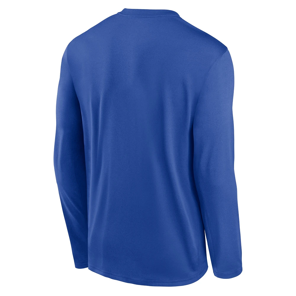 Men's Jordan Brand Royal Florida Gators Primetime Primary Legend Long Sleeve T-Shirt