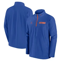 Veste Jordan Brand Royal Florida Gators Sideline Coaches à quart de zip pour homme
