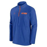 Veste Jordan Brand Royal Florida Gators Sideline Coaches à quart de zip pour homme