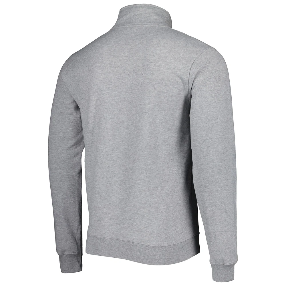 Sweat-shirt gris à quart de zip en molleton léger League Collegiate Wear pour hommes des Florida Gators Stack Essential