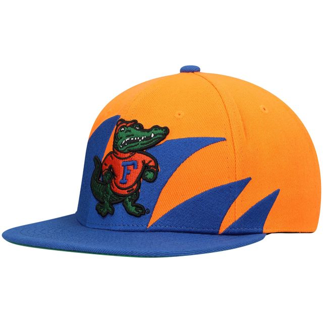 Casquette Snapback Sharktooth Royal/Orange Florida Gators Mitchell & Ness pour hommes