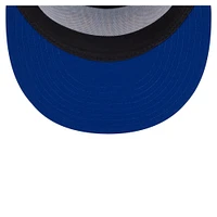Men's New Era Royal Florida Gators Split Panel 9FIFTY Snapback Trucker Hat