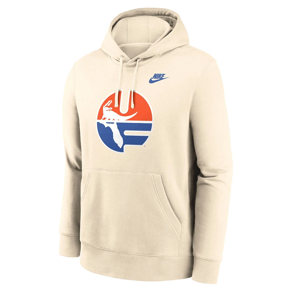 Men's Nike Natural Florida Gators Vault Logo Pullover Hoodie