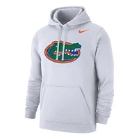 Men's Nike White Florida Gators Logo Club Pullover Hoodie