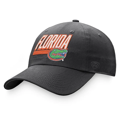 Casquette ajustable en charbon de bois Florida Gators Slice pour homme Top of the World