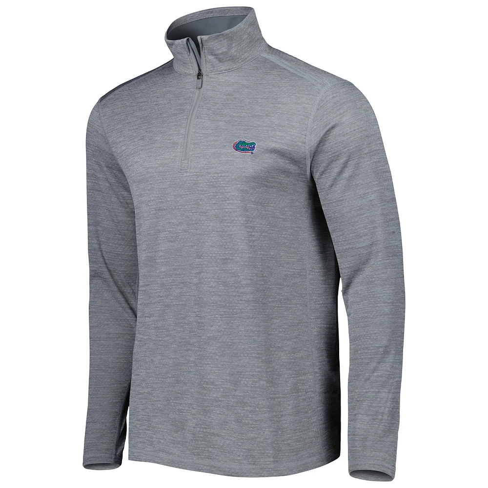 Men's Vineyard Vines Gray Florida Gators Sankaty Quarter-Zip Sweatshirt