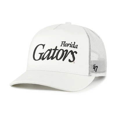 Casquette de camionneur ajustable unisexe '47 crème Florida Gators Foundation Script