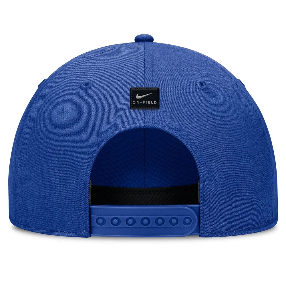 Unisex Nike Royal Florida Gators 2024 Sideline Rise Adjustable Hat