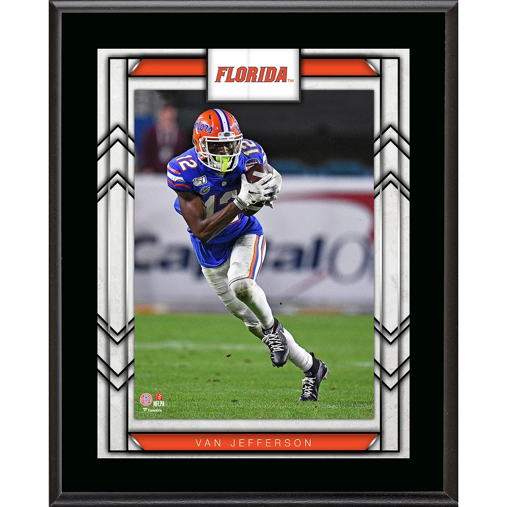 Van Jefferson Florida Gators 10.5" x 13" Sublimated Player Plaque