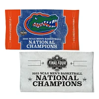 Serviette de célébration double face WinCraft Florida Gators 2025 NCAA Men's Basketball National Champions Vestiaire 22" x 42"