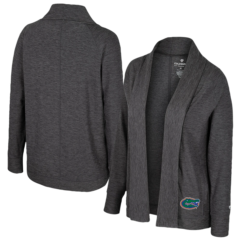 Women's Colosseum  Charcoal Florida Gators Dash Cardigan