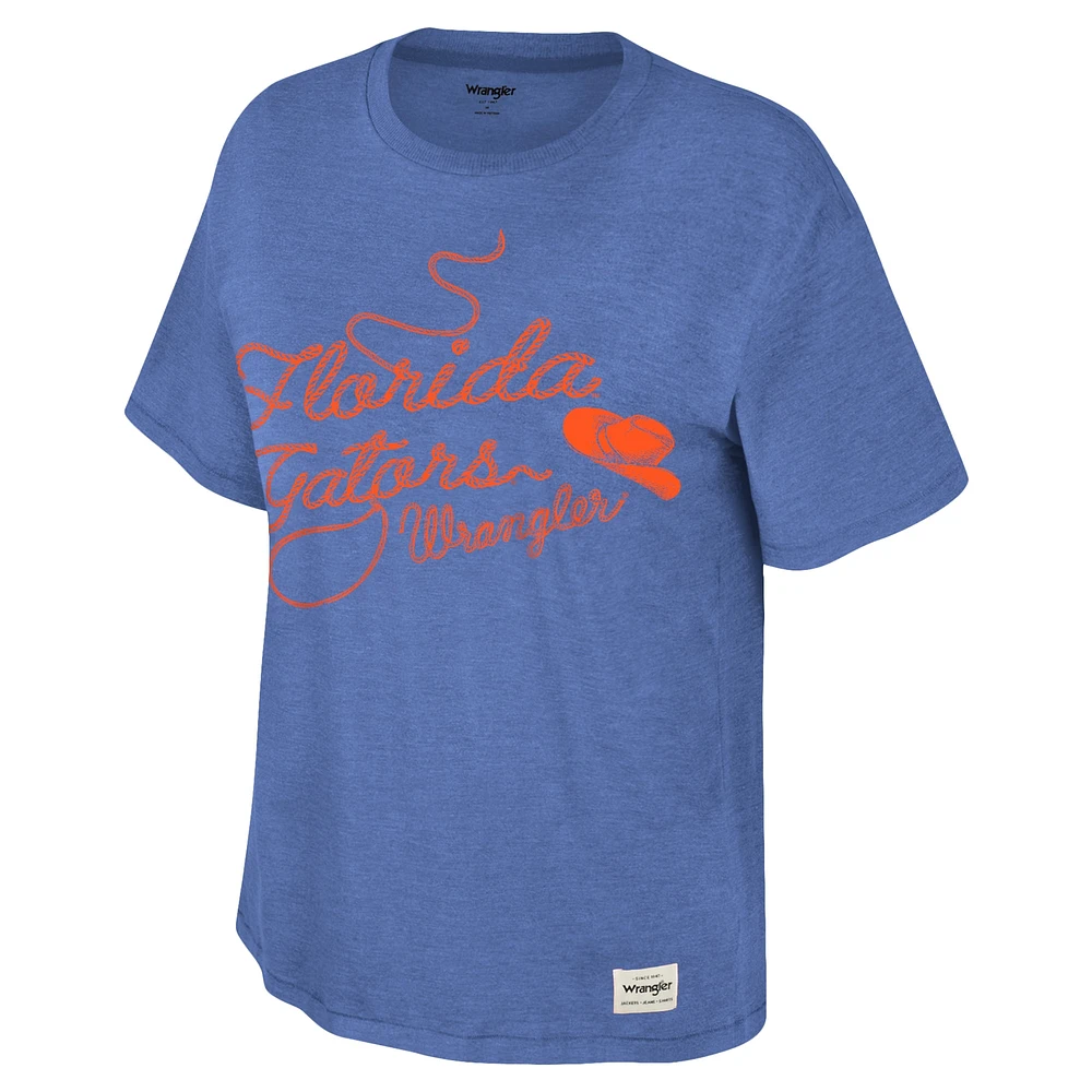 Women's Colosseum x Wrangler Royal Florida Gators Lasso Oversized T-Shirt
