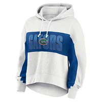 Women's Fanatics Oatmeal Florida Gators Up For It Pullover Hoodie
